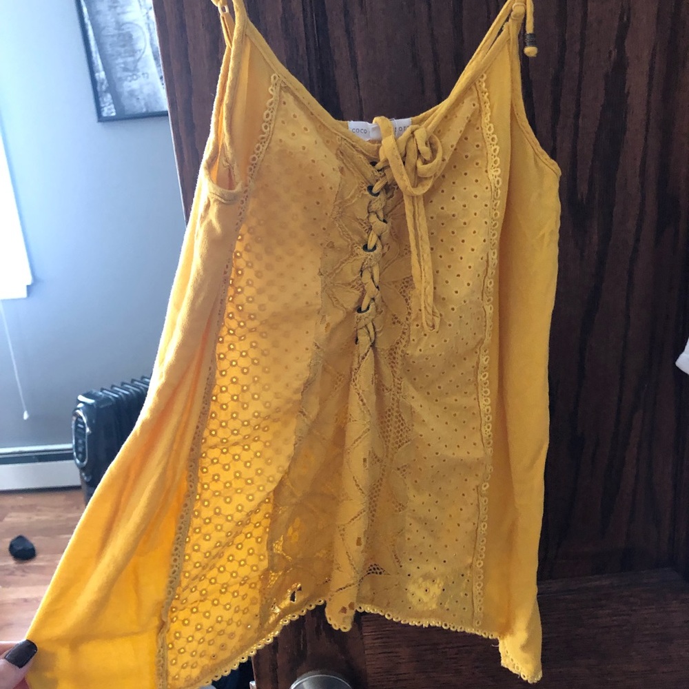 Mustard tank top